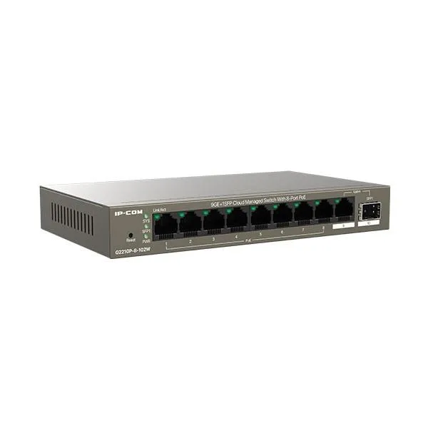 سويتش PoE مُدار سحابيًا IP-COM G2210P-8-120W