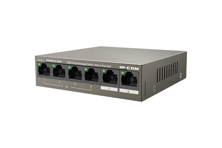 سويتش PoE مُدار سحابيًا IP-COM G2206P-4-63W
