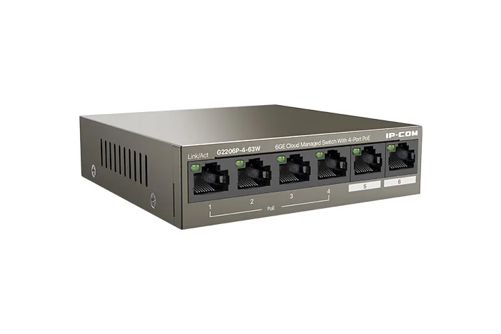 سويتش PoE مُدار سحابيًا IP-COM G2206P-4-63W v2.0
