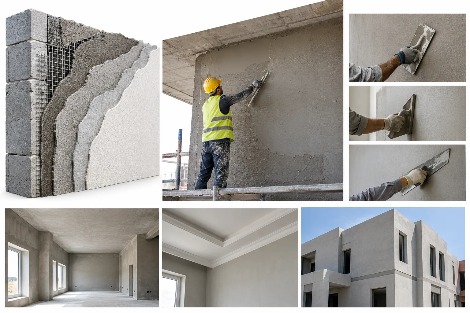 Plastering Works for Buildings & Projects